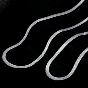 2pc Bundle 22 Inch Herringbone Necklace and Bracelet Stamped 925 Sterling Silver